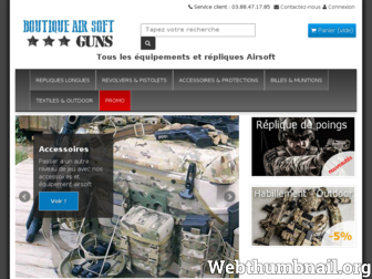 boutique-air-soft-guns.com website preview