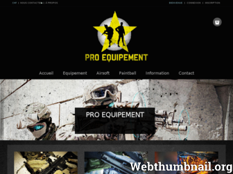 proequipement.ch website preview