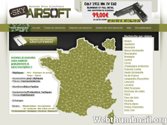 skyairsoft.com website preview