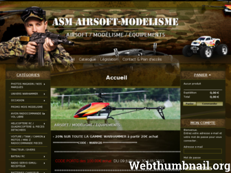 asm-airsoft-modelisme.com website preview