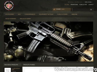 generalairsoft.fr website preview