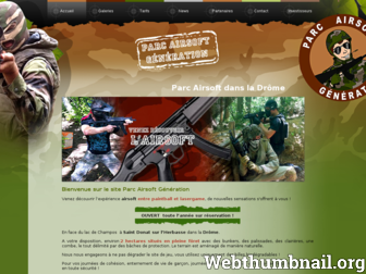 parc-airsoft-generation.com website preview