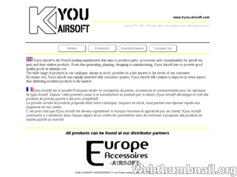 kyou-airsoft.com website preview