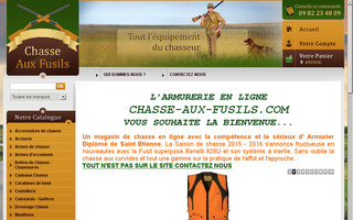 chasse-aux-fusils.com website preview