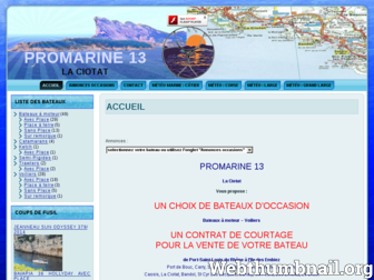 promarine13.fr website preview