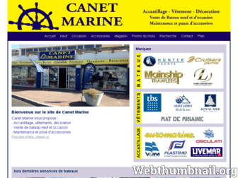 canetmarine.com website preview