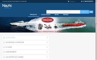 nauticexpo.fr website preview