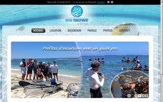 kayak-transparent-reunion.fr website preview