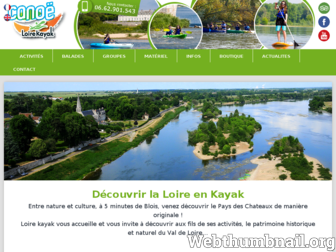 loirekayak.com website preview