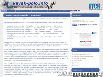 kayak-polo.info website preview