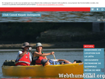 kayak-quimperle.fr website preview