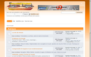 forum-kayak.fr website preview