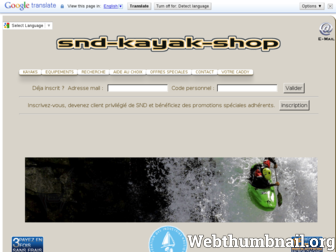 snd-kayak.com website preview
