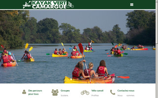 kayakvert-camargue.fr website preview