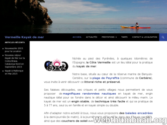 vermeillekayakdemer.com website preview