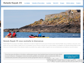 baladekayak35.com website preview