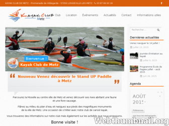 kayak-club-metz.fr website preview