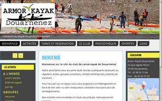 kayakdouarnenez.fr website preview