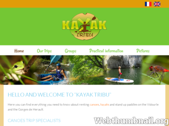 kayak-tribu.com website preview