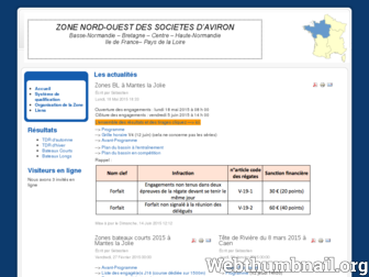 zone-nord-ouest-aviron.fr website preview