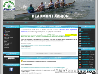 beaumont-aviron.org website preview