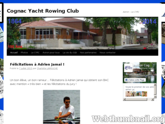 aviron-cognac.fr website preview