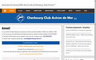 cherbourg-aviron.fr website preview