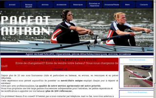 pageot-aviron.fr website preview