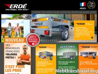 erde.fr website preview