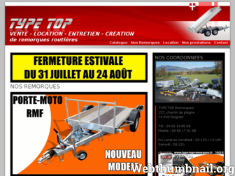type-top-remorques.fr website preview