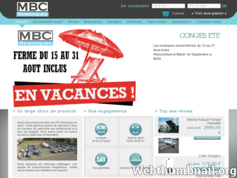 mbc-remorques.fr website preview