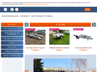 remorque-vente-location-yvelines.fr website preview