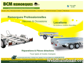 bcm-remorques.com website preview