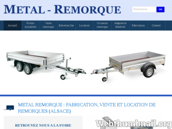 metal-remorque.com website preview