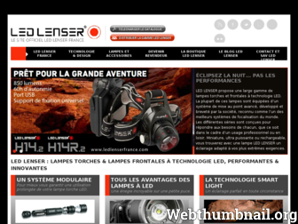 ledlenserfrance.com website preview