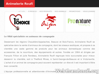 animalerieroufi.com website preview