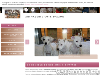 animaleriecotedazur.com website preview