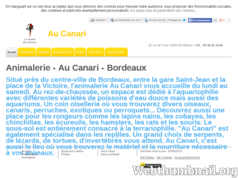 au-canari.fr website preview