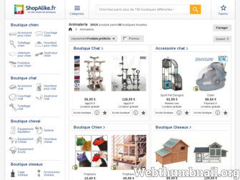 animalerie.shopalike.fr website preview