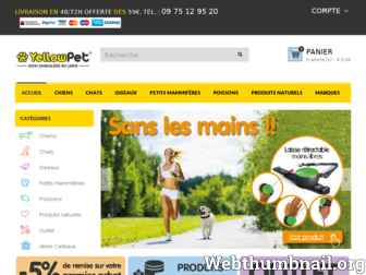 theyellowpet.fr website preview