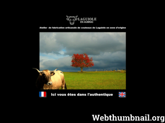 laguiole-en-aubrac.fr website preview