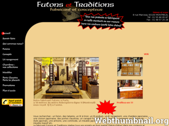 futons-et-traditions.com website preview