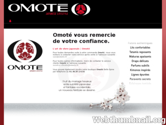 omote.fr website preview