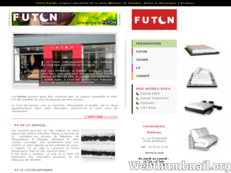 futonpacific.com website preview
