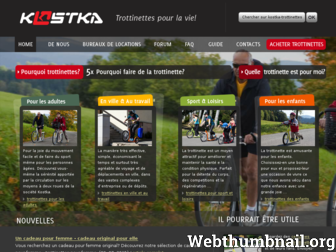 kostka-trottinettes.fr website preview
