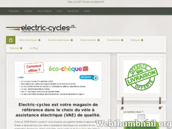 electric-cycles.fr website preview