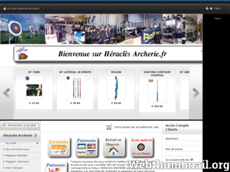 heraclesarcherie.fr website preview