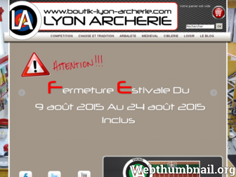 boutik-lyon-archerie.com website preview