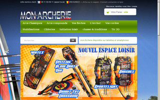 mon-archerie.com website preview