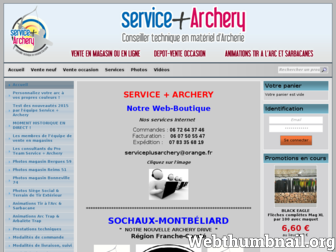 serviceplusarchery.fr website preview